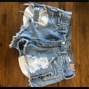 American Eagle Blue Jean Shorts